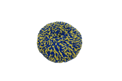 Almohadilla de Lana Bicolor Amarillo/Azul Ø 190,5 mm