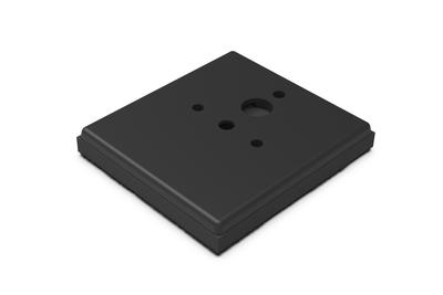 ViperX® plate 115x100 mm 8 holes - Medium Density - Velcro®